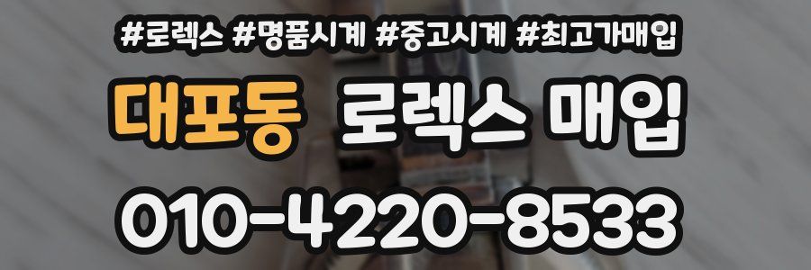 대포동 로렉스 매입