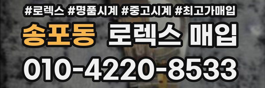 송포동 로렉스 매입