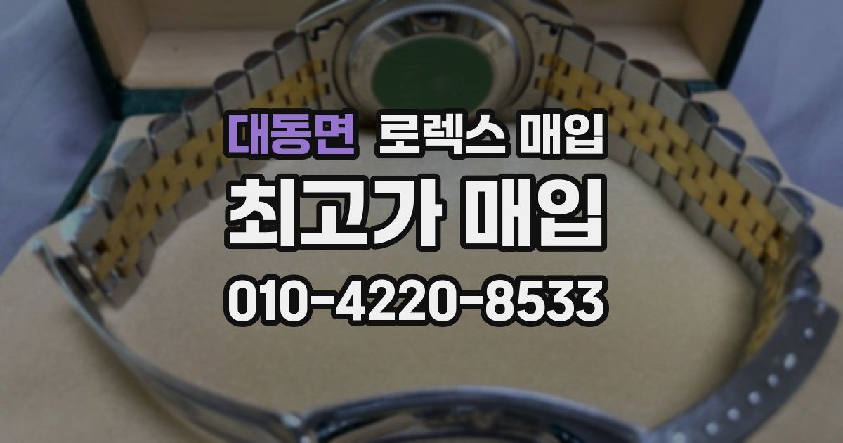 대동면 로렉스 매입