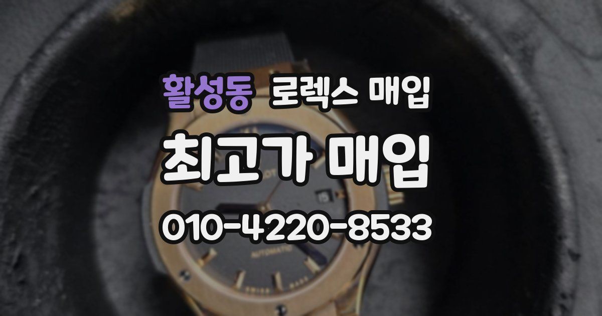 활성동 로렉스 매입