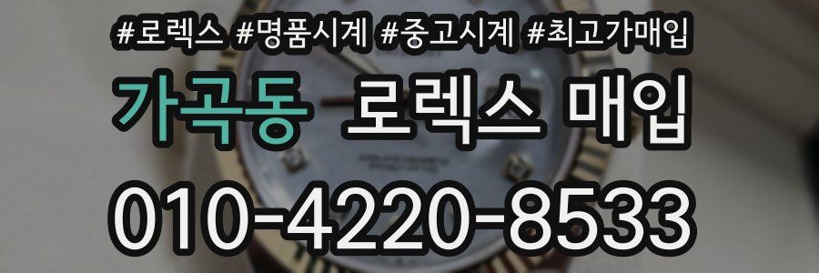 가곡동 로렉스 매입