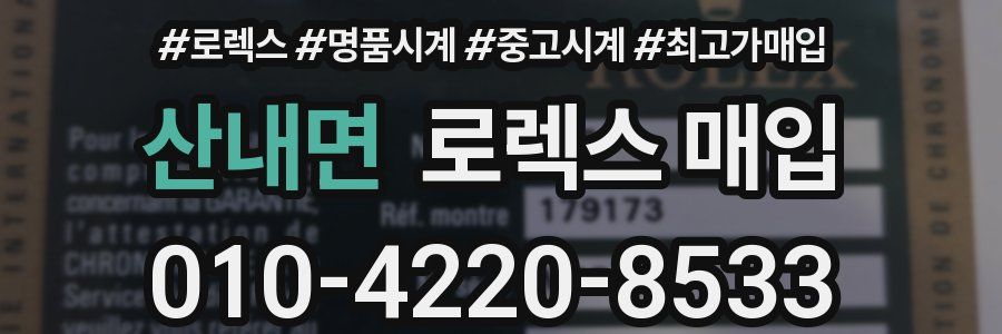 산내면 로렉스 매입