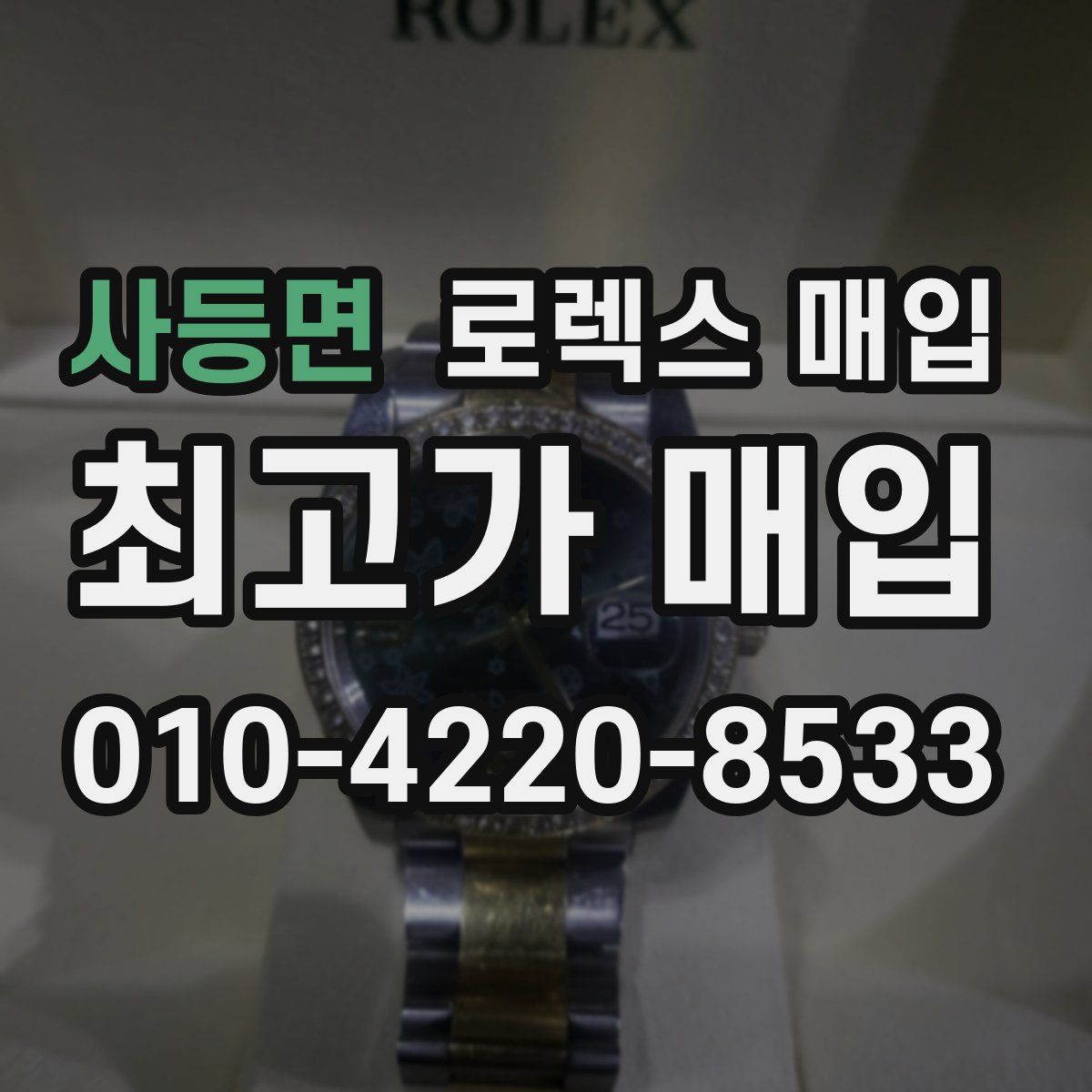 사등면 로렉스 매입