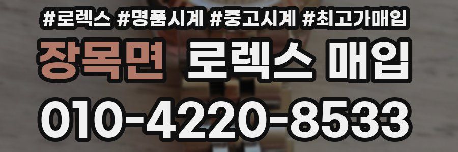 장목면 로렉스 매입