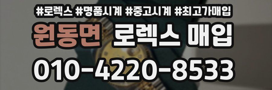 원동면 로렉스 매입