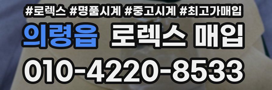 의령읍 로렉스 매입