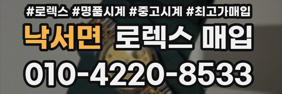 낙서면 로렉스 매입