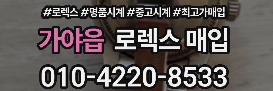 가야읍 로렉스 매입