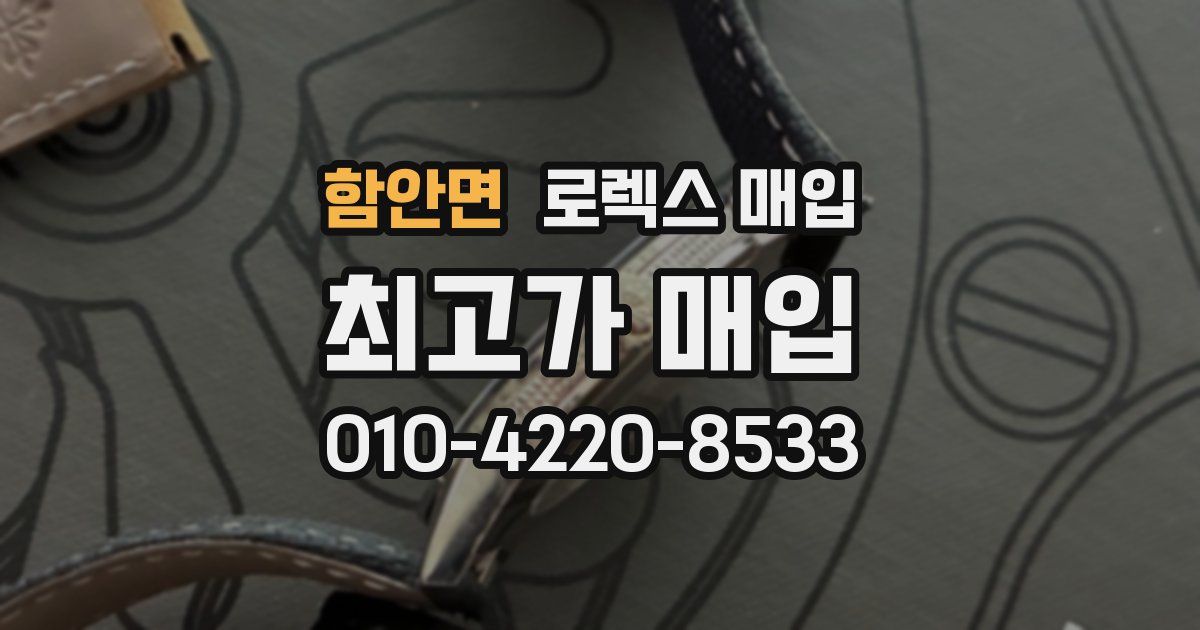 함안면 로렉스 매입