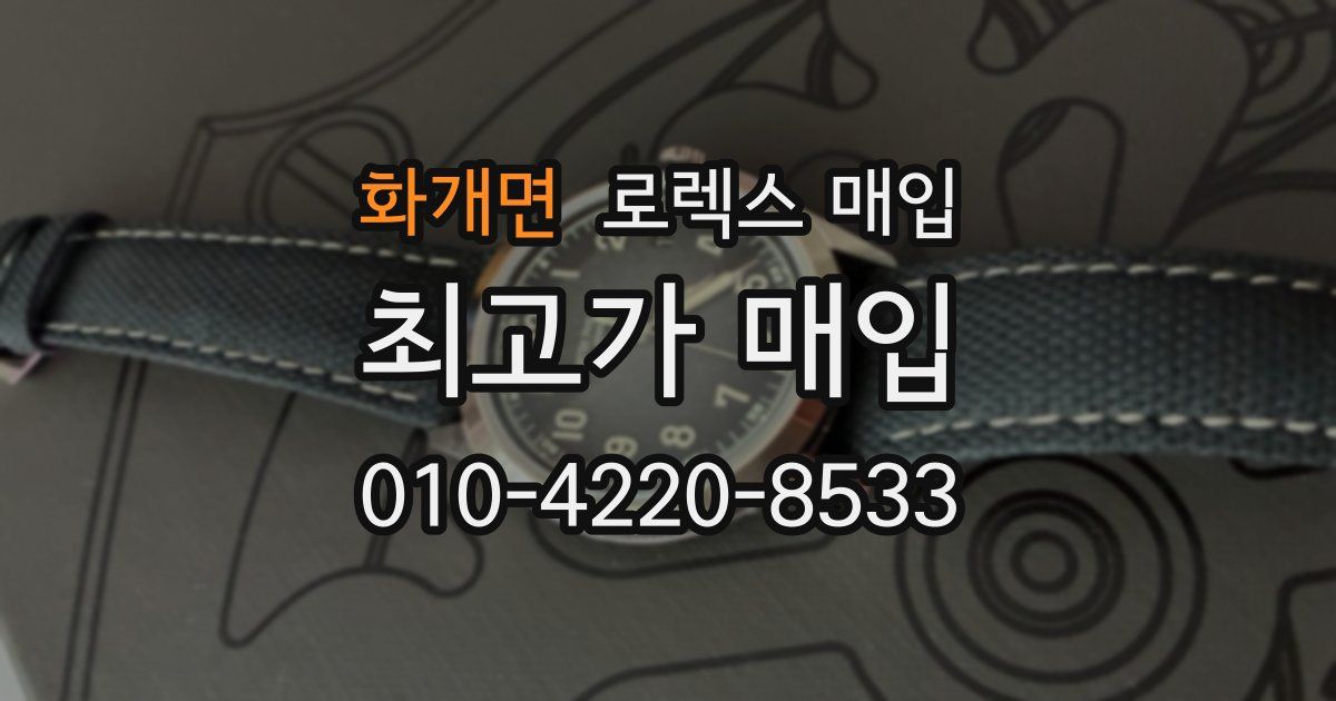 화개면 로렉스 매입