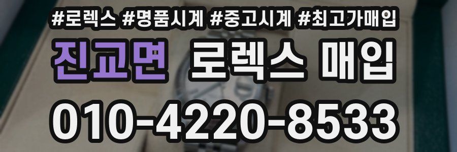 진교면 로렉스 매입