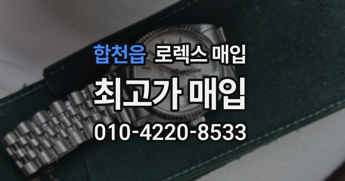 합천읍 로렉스 매입