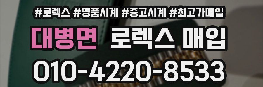 대병면 로렉스 매입