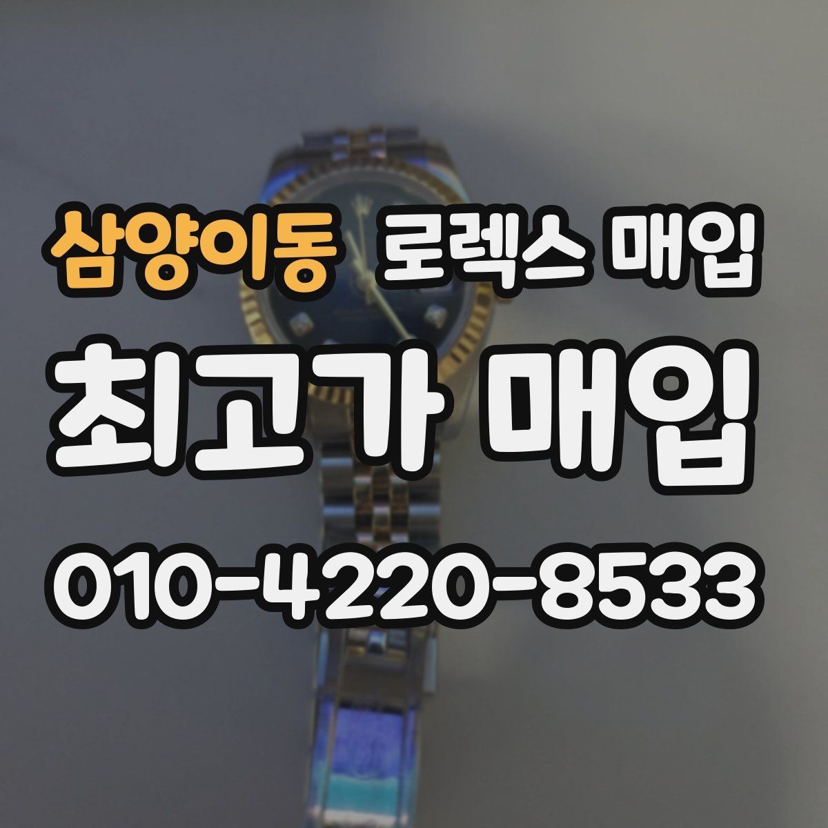 삼양이동 로렉스 매입 신형 모델 거래 시 체크 포인트