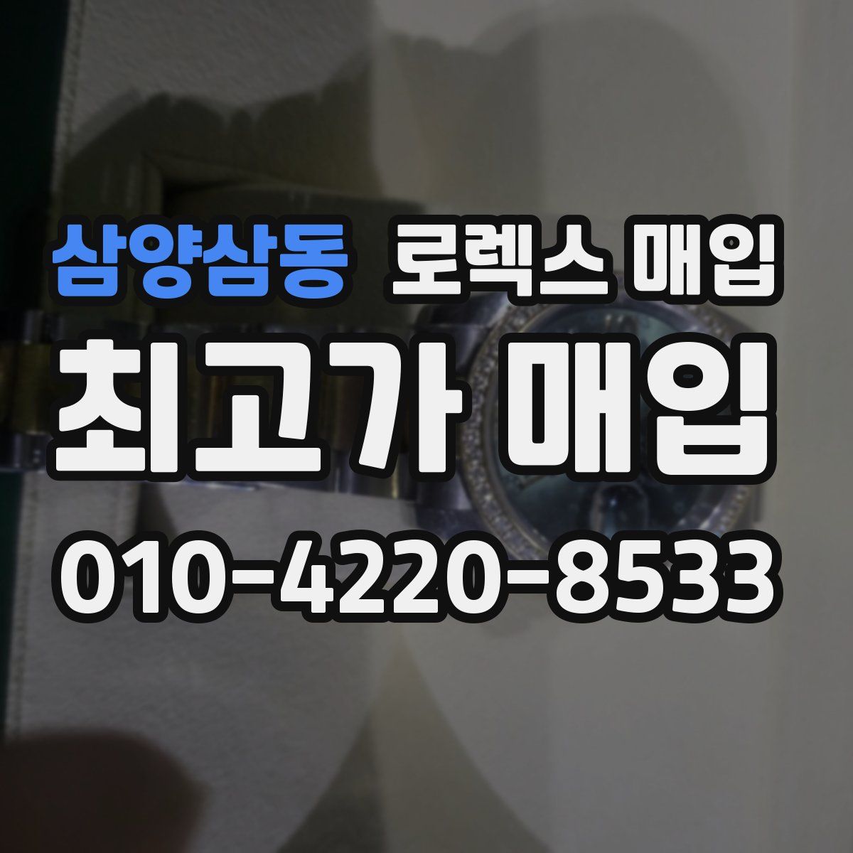 삼양삼동 로렉스 매입