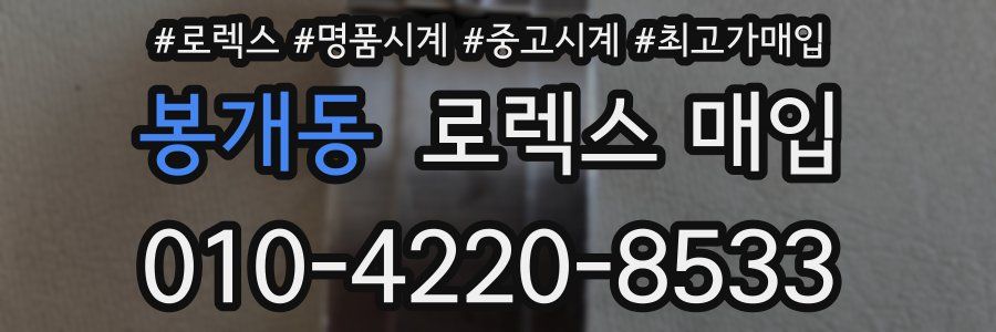 봉개동 로렉스 매입