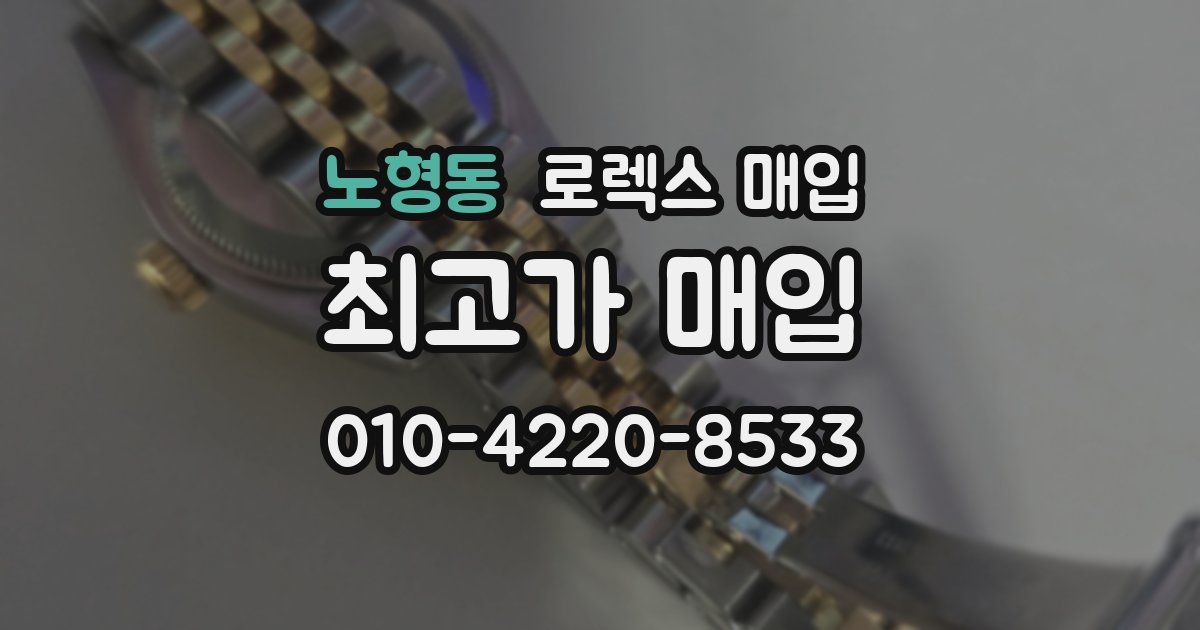 노형동 로렉스 매입