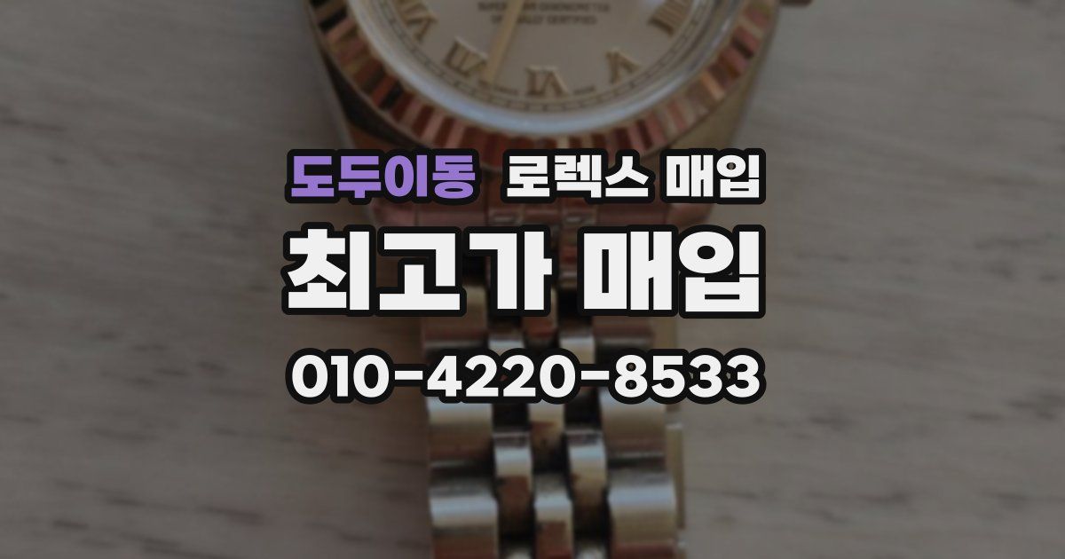 도두이동 로렉스 매입