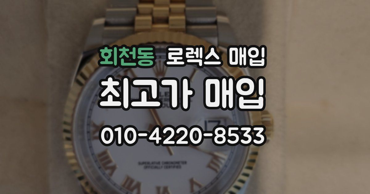 회천동 로렉스 매입