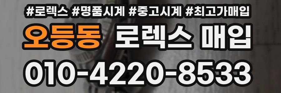 오등동 로렉스 매입