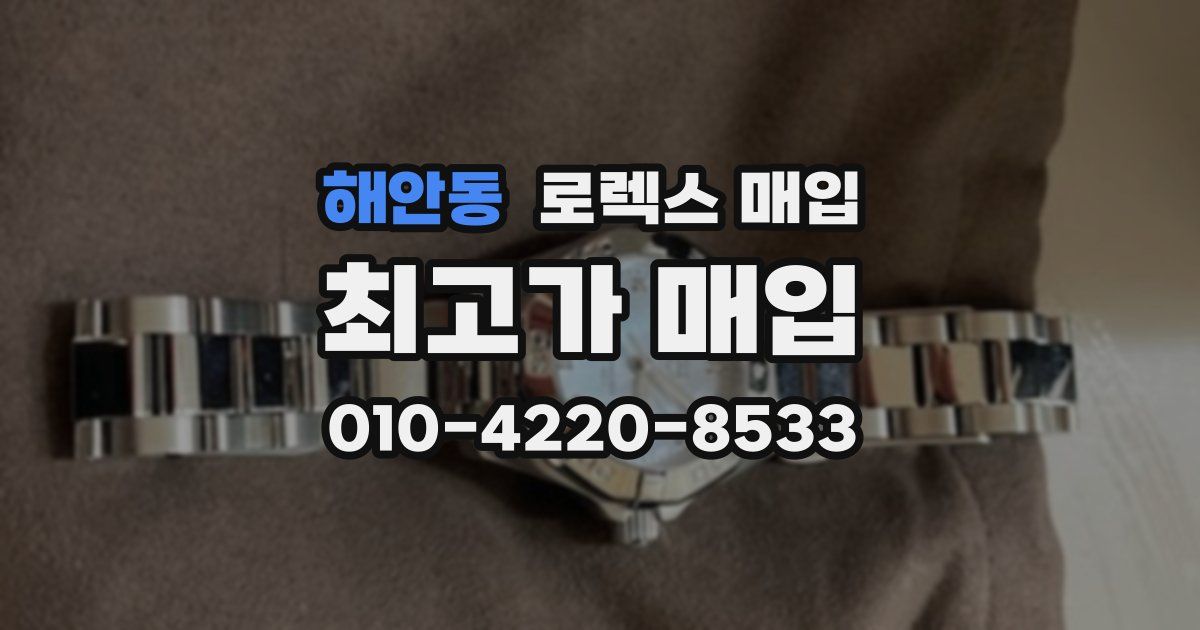 해안동 로렉스 매입