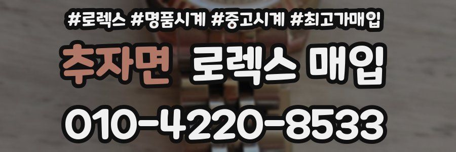 추자면 로렉스 매입