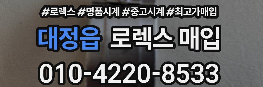 대정읍 로렉스 매입