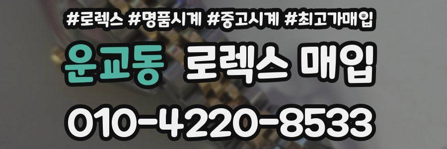 운교동 로렉스 매입