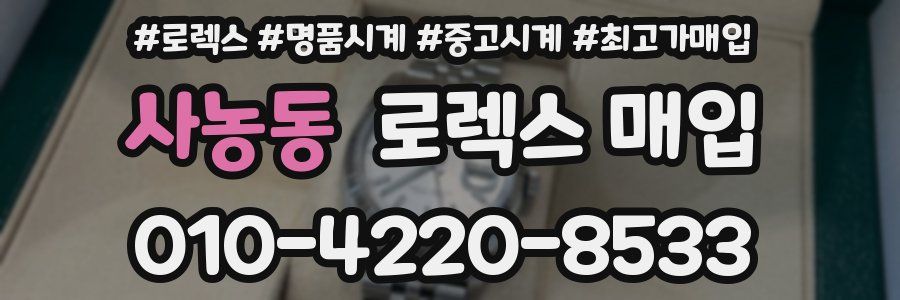 사농동 로렉스 매입