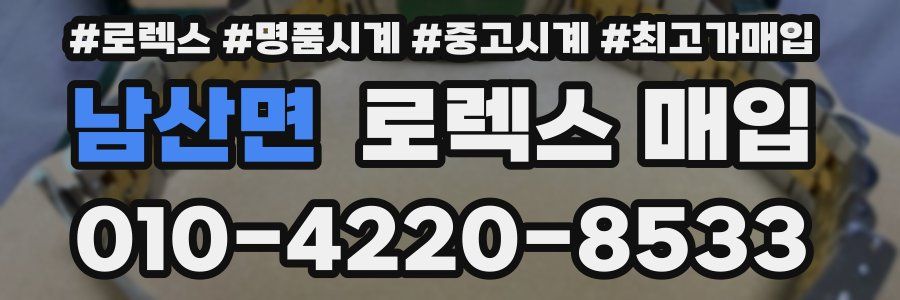 남산면 로렉스 매입