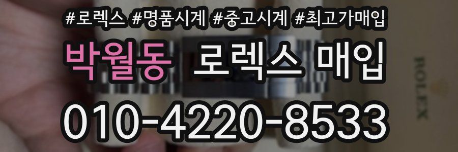 박월동 로렉스 매입