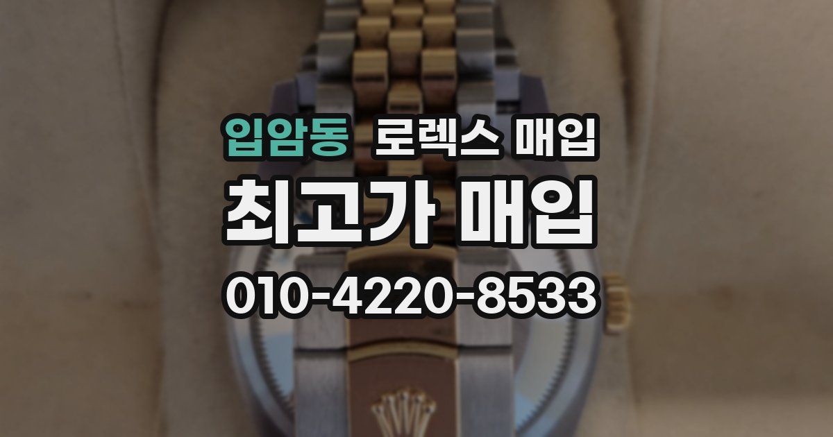 입암동 로렉스 매입