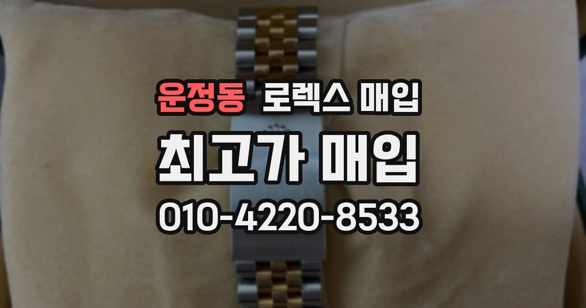 운정동 로렉스 매입