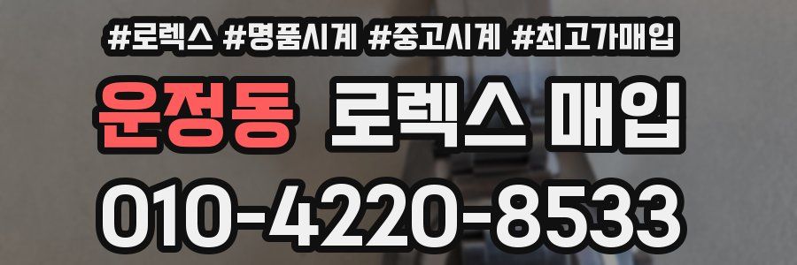 운정동 로렉스 매입