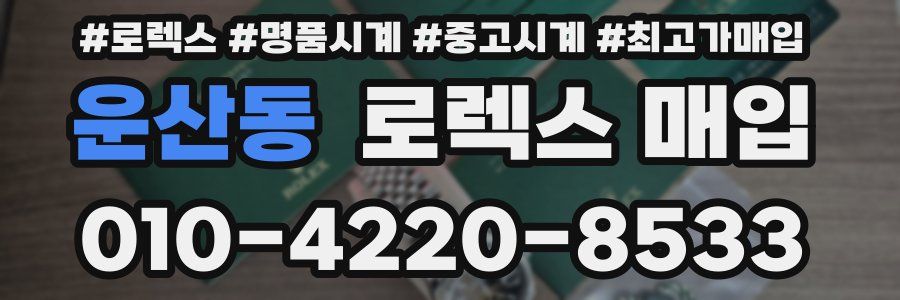 운산동 로렉스 매입