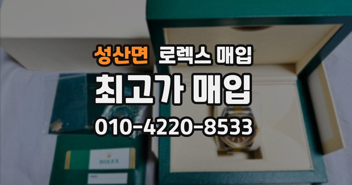 성산면 로렉스 매입