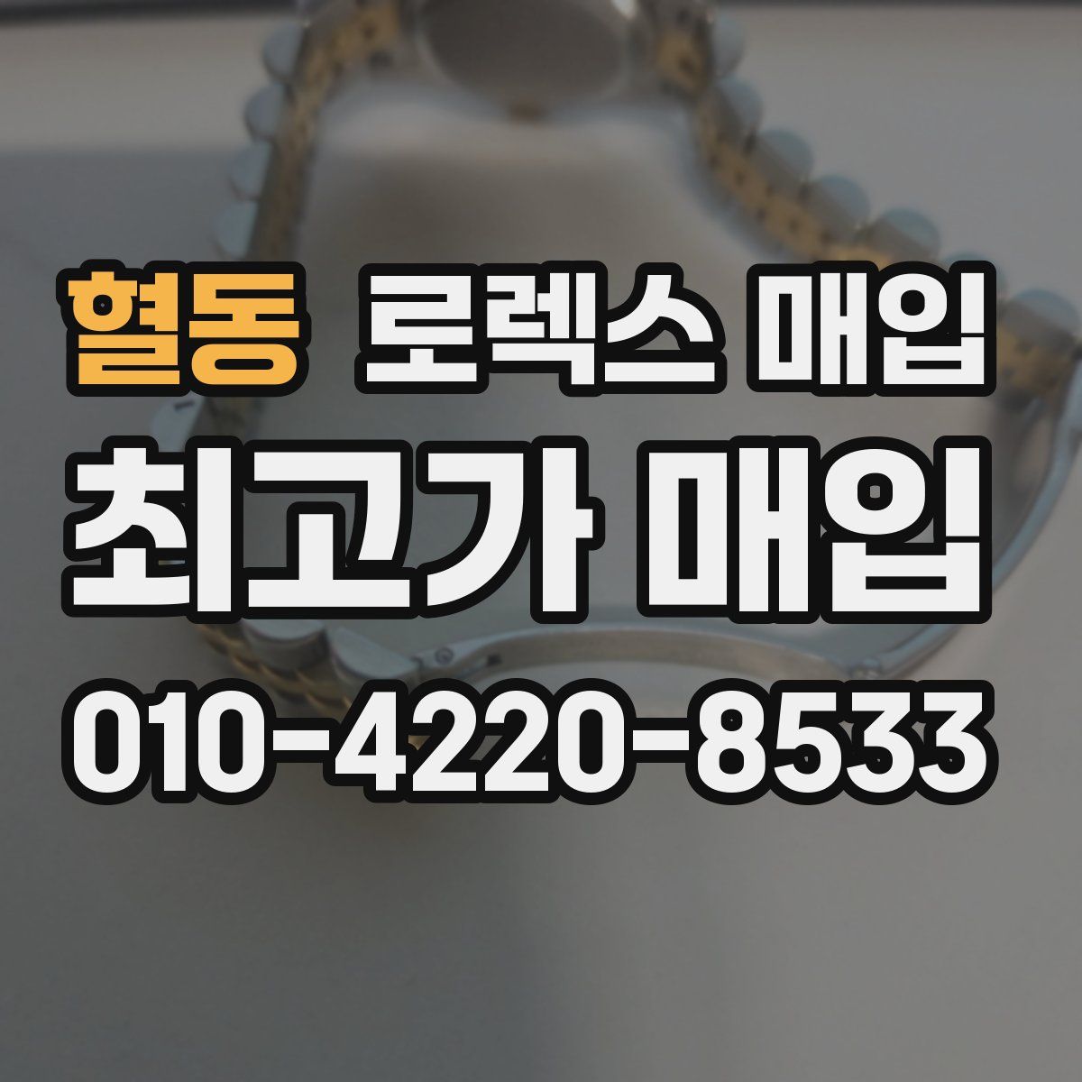 혈동 로렉스 매입