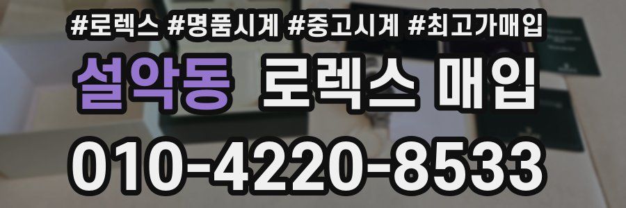 설악동 로렉스 매입