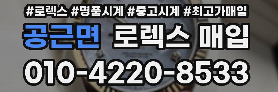 공근면 로렉스 매입