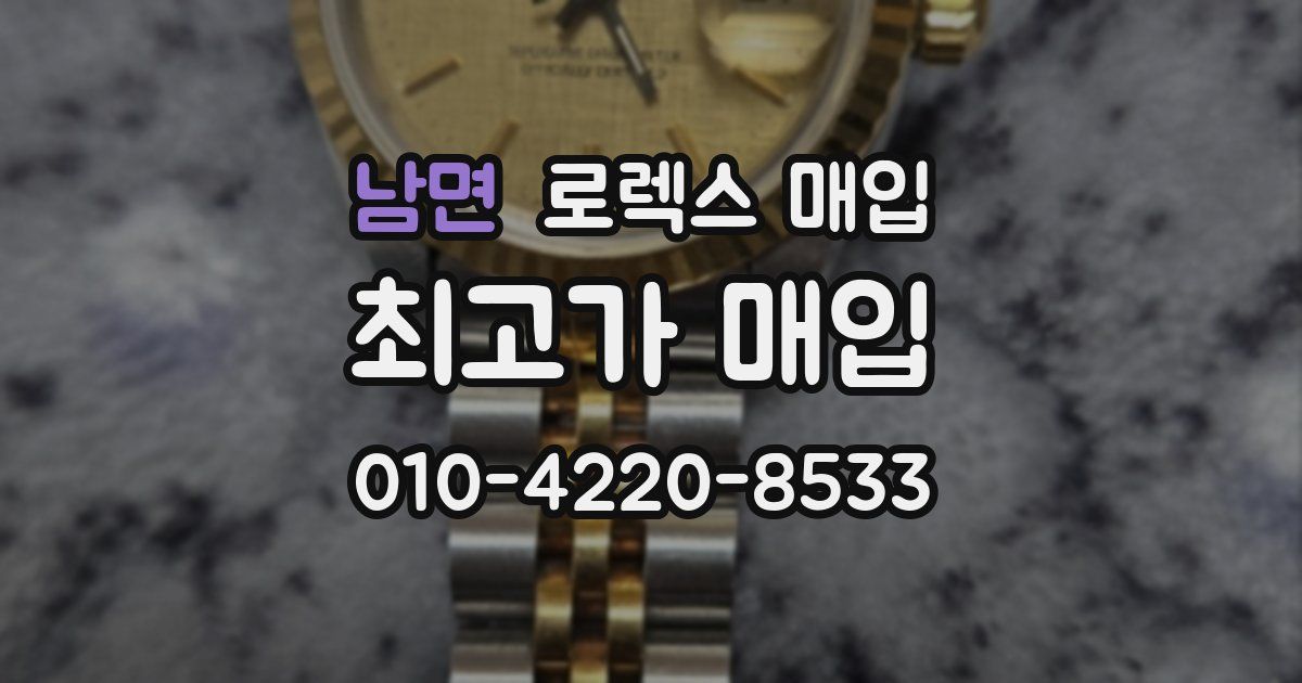 남면 로렉스 매입