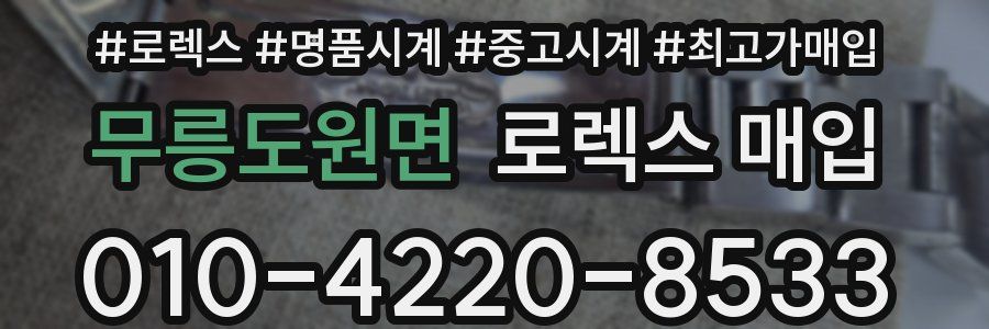 무릉도원면 로렉스 매입