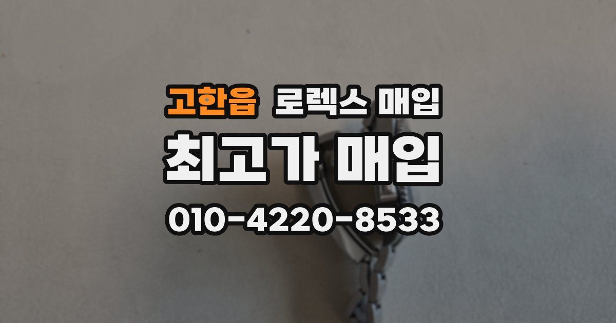 고한읍 로렉스 매입