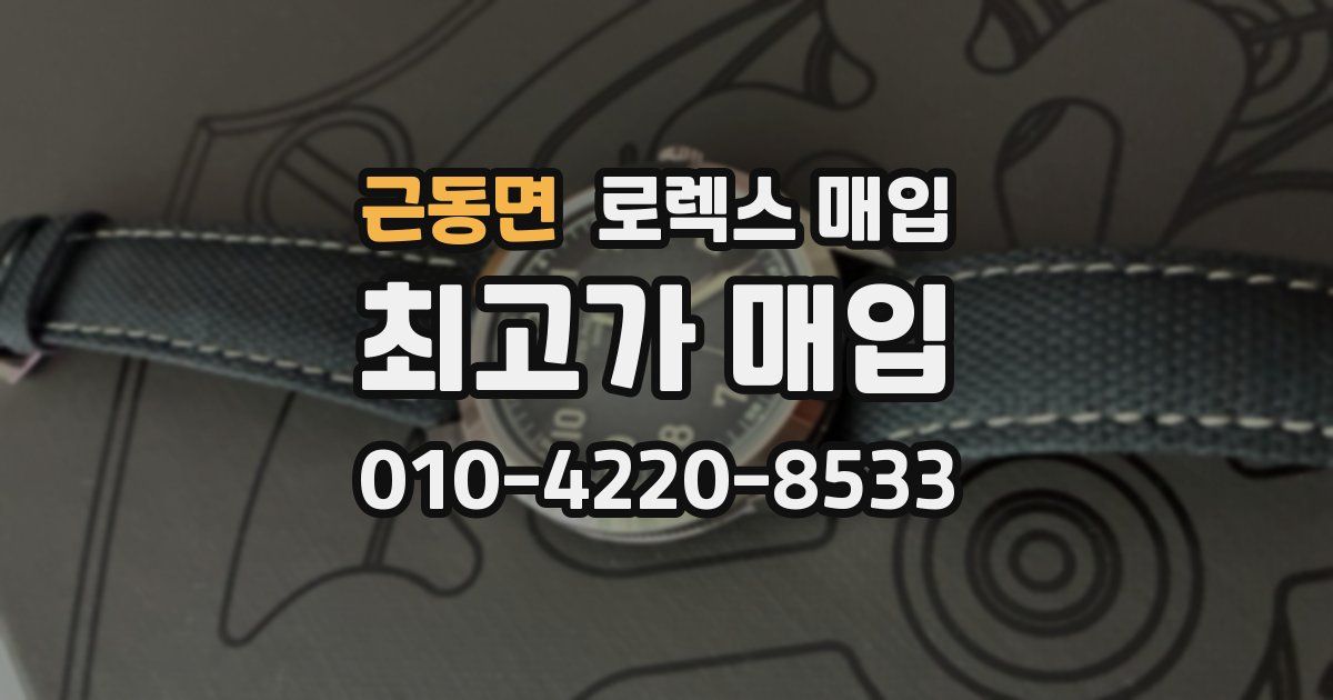 근동면 로렉스 매입