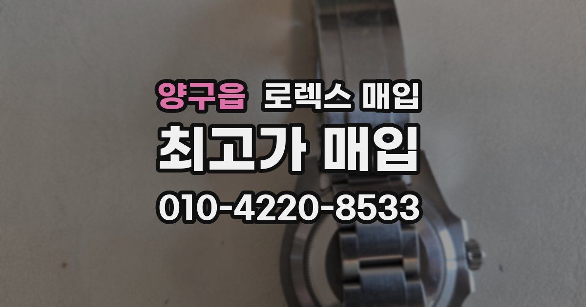 양구읍 로렉스 매입