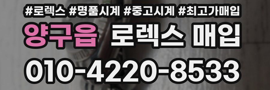 양구읍 로렉스 매입