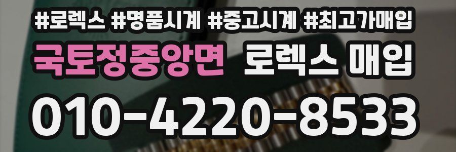 국토정중앙면 로렉스 매입