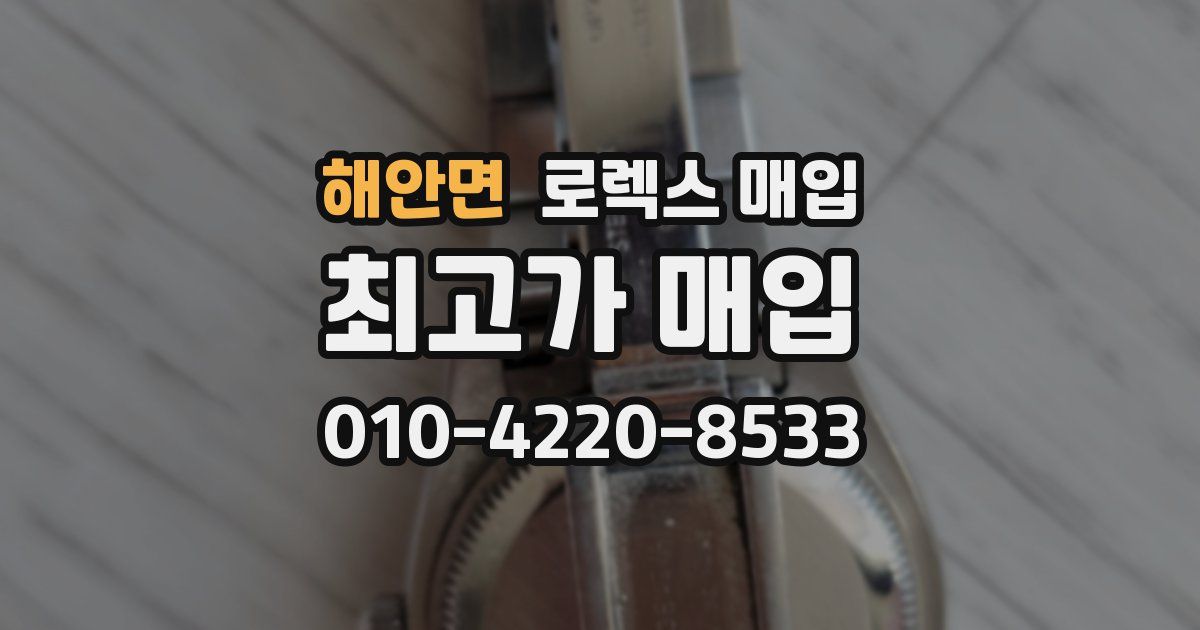 해안면 로렉스 매입