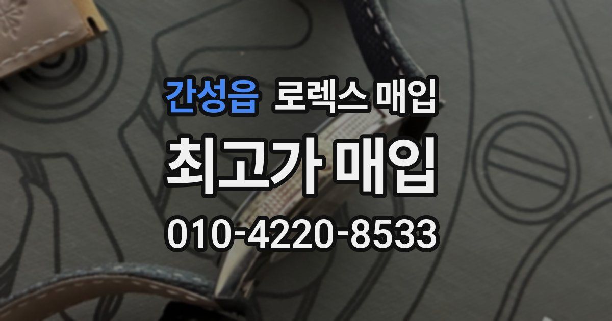 간성읍 로렉스 매입