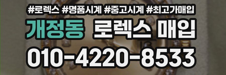 개정동 로렉스 매입