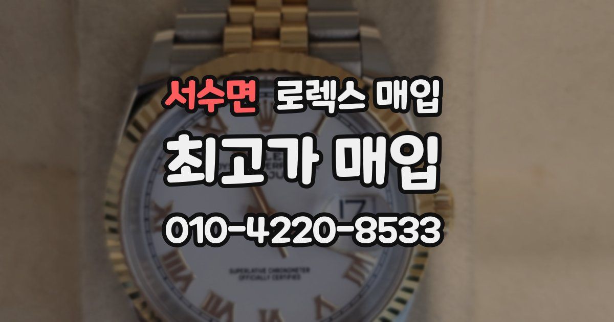 서수면 로렉스 매입